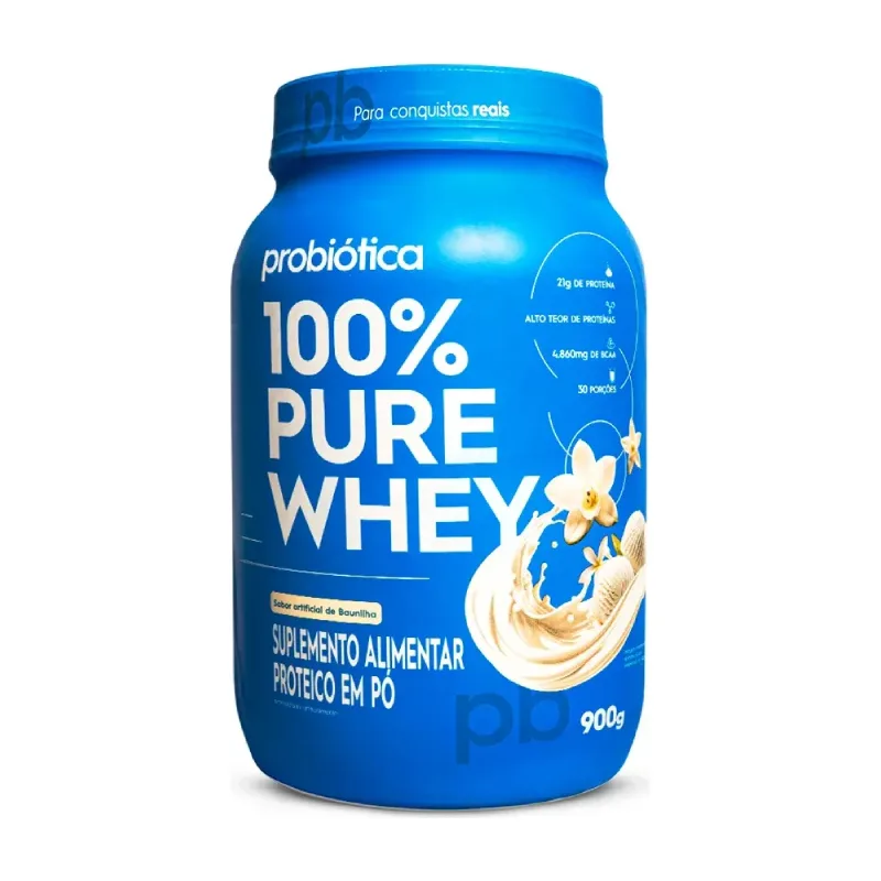 100% Pure Whey 900g - PROBIÓTICA
