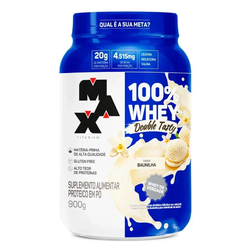 100% Whey Double Tasty 900g - MAX TITANIUM