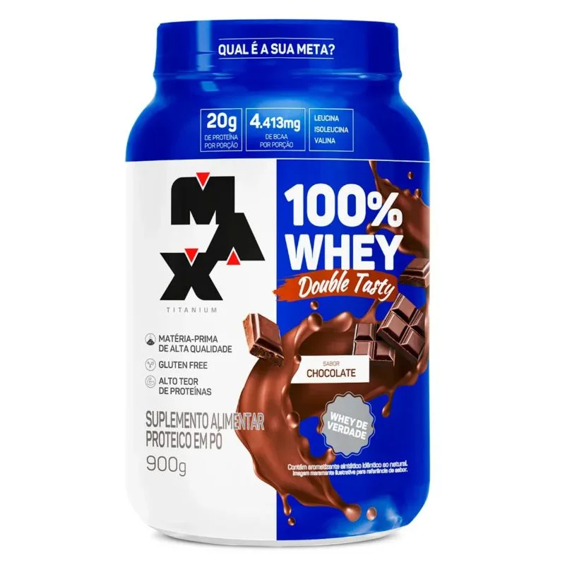 100% Whey Double Tasty 900g - MAX TITANIUM, foto 3