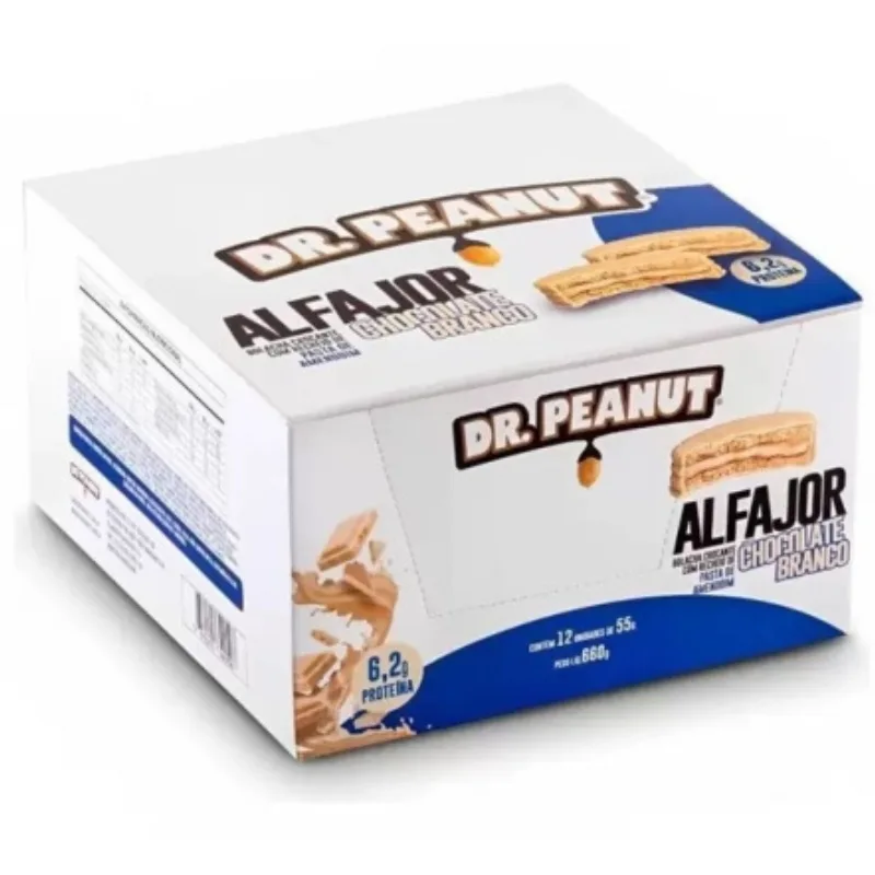 Alfajor Proteico Caixa com 12 Unidades de 55g - DR. PEANUT, foto 3