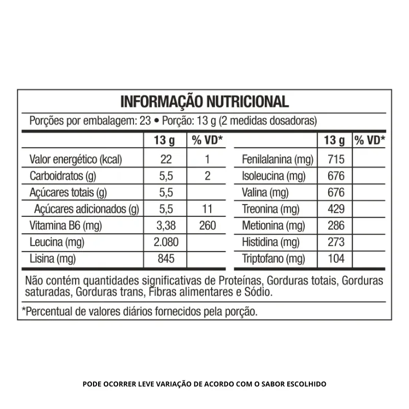 Amino 9 Aminoácidos Essenciais 300g - FTW, foto 3