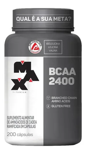 BCAA 2400 200 Cápsulas - MAX TITANIUM
