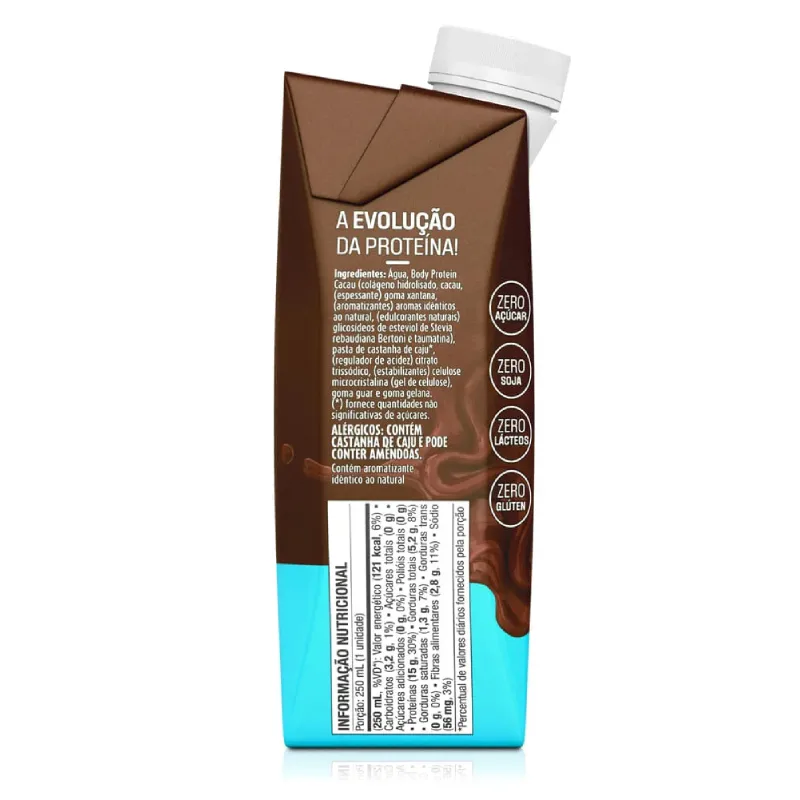 Bebida Proteica Body Protein Zero Lactose 250ml - EQUALIV, foto 2