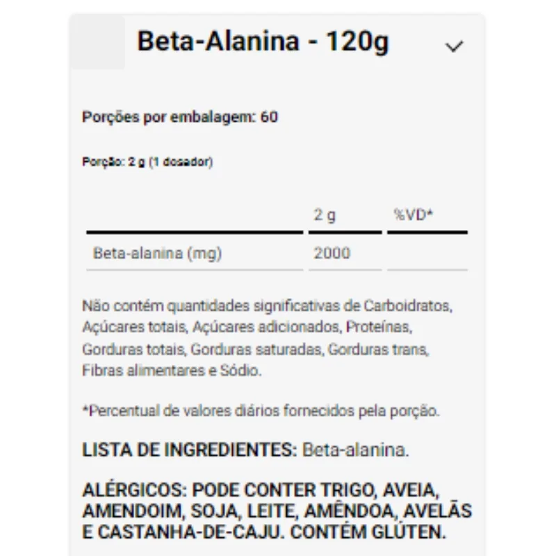 Beta Alanina 120g - DUX NUTRITION, foto 2