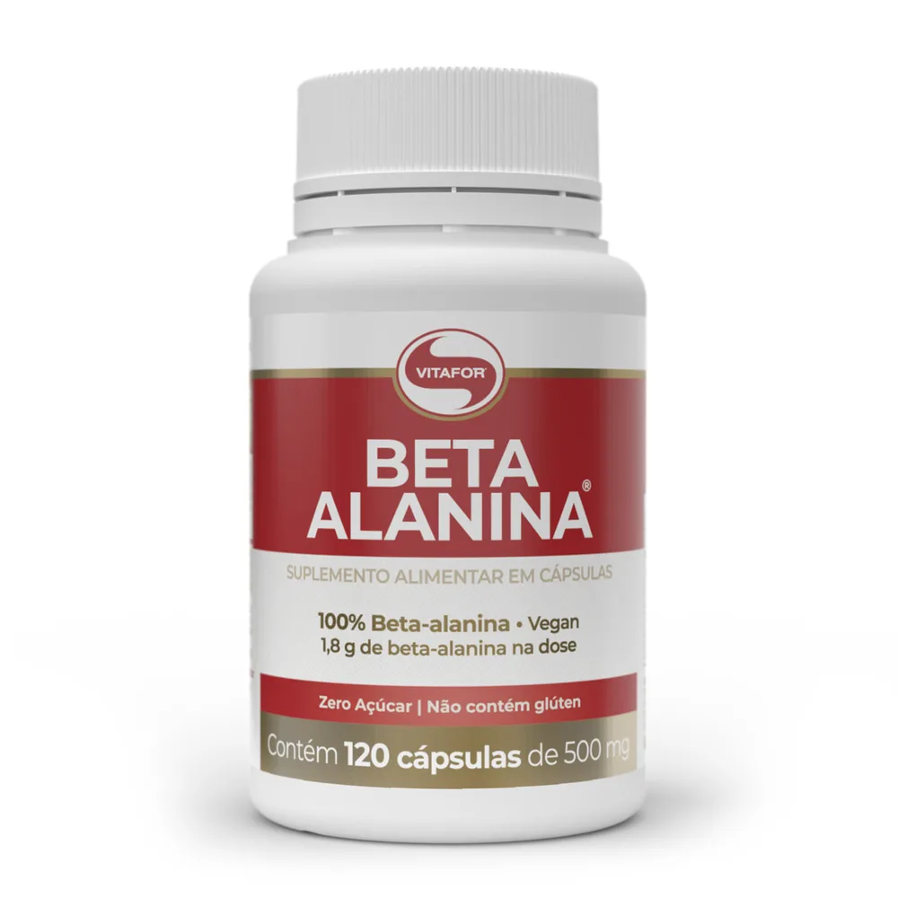 Beta Alanina Vegan 500mg 120 Cápsulas - VITAFOR