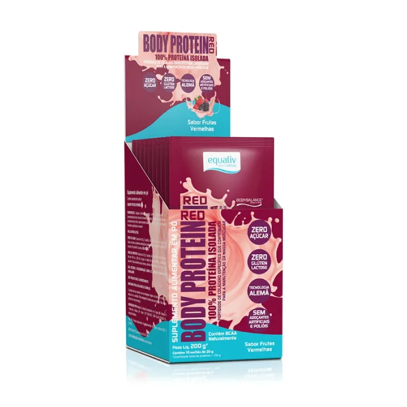 Body Protein 100% Proteína Isolada 10 Sachês de 20g - EQUALIV, foto 4