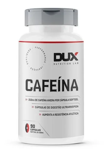 Cafeína Anidra 90 Cápsulas - DUX NUTRITION