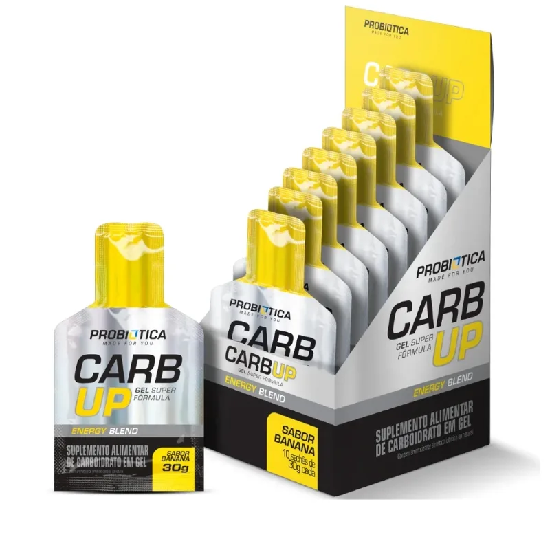 Carb Up Gel Super Fórmula Caixa com 10 Sachês de 30g - PROBIÓTICA