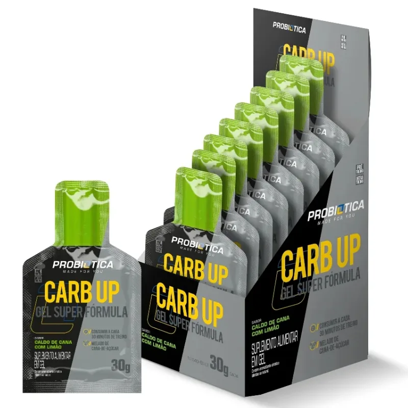 Carb Up Gel Super Fórmula Caixa com 10 Sachês de 30g - PROBIÓTICA, foto 3