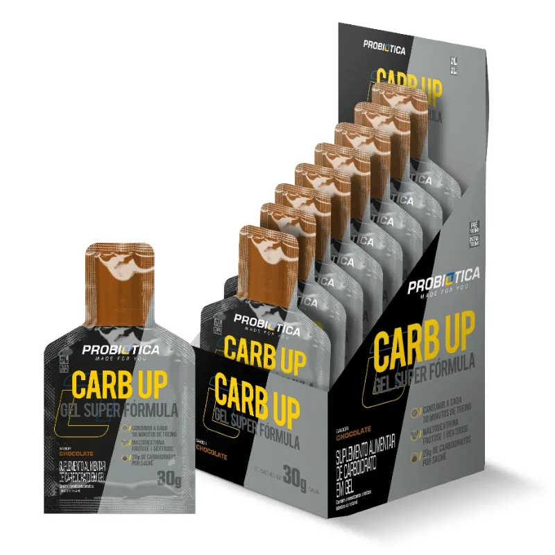 Carb Up Gel Super Fórmula Caixa com 10 Sachês de 30g - PROBIÓTICA, foto 4