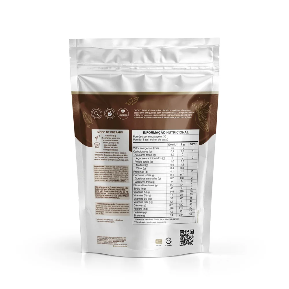 Choco Family Pouch 240g - VITAFOR, foto 2