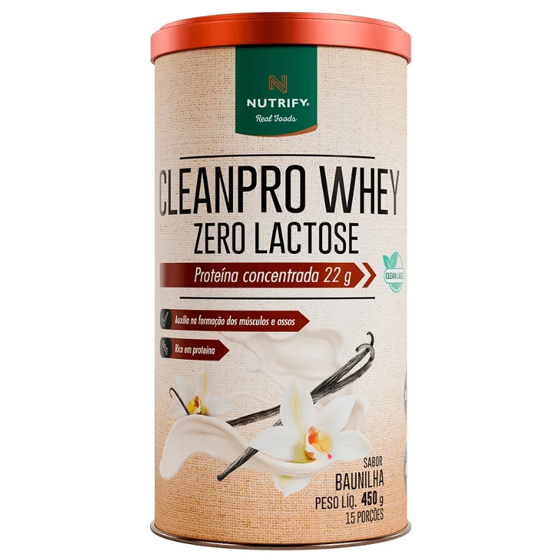 CleanPRO Whey Zero Lactose 450g - NUTRIFY