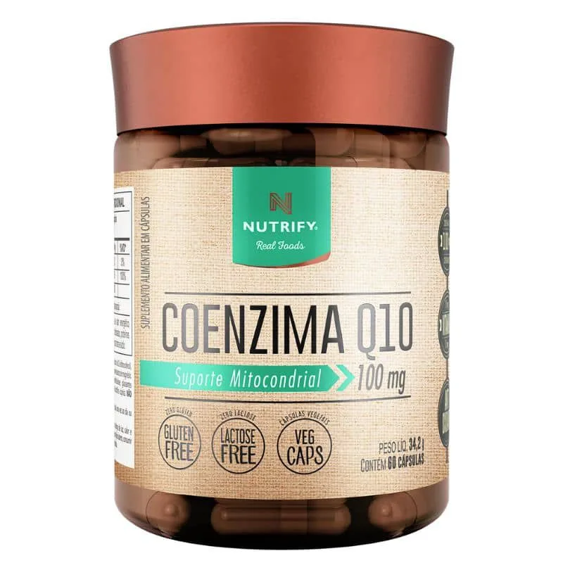Coenzima Q10 com Vitamina E 60 Cápsulas - NUTRIFY