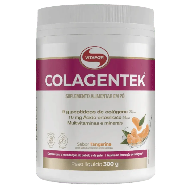 Colagentek Peptídeos de Colágeno Hidrolisado 300g - VITAFOR, foto 3
