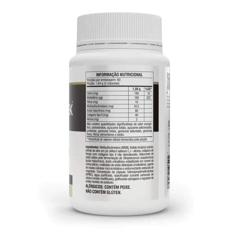 Colagentek Tipo II com MSM e Ácido Hialurônico 120 Cápsulas - VITAFOR, foto 2