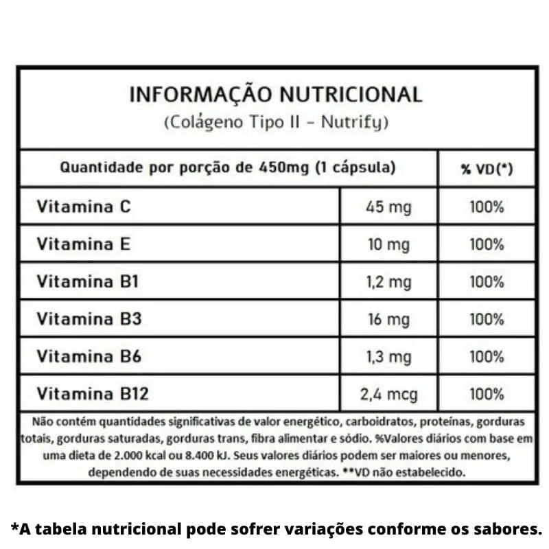 Collagen Tipo 2 60 Cápsulas - NUTRIFY, foto 2