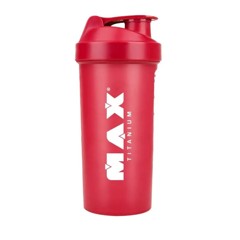 Coqueteleira Vermelha 700ml - MAX TITANIUM