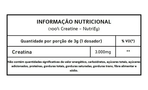 Creatina 100% Creatine 300g - NUTRIFY, foto 2