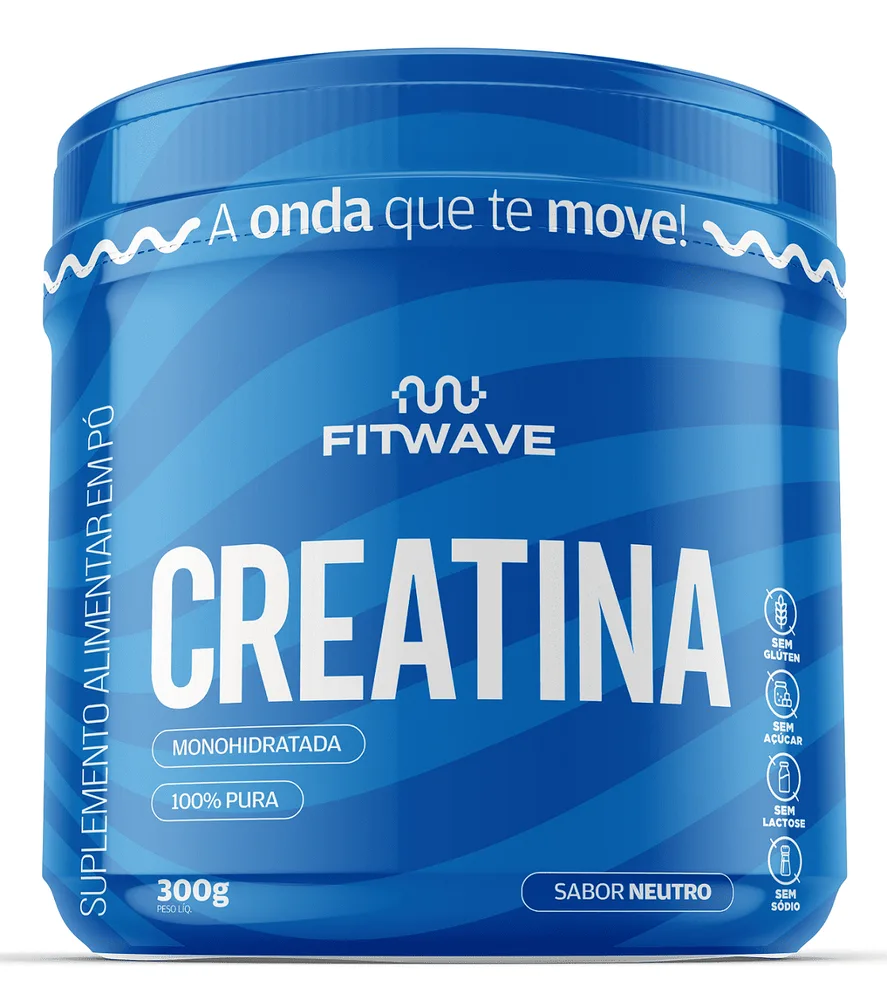 Creatina Monohidratada 100% Pure 300g - FITWAVE