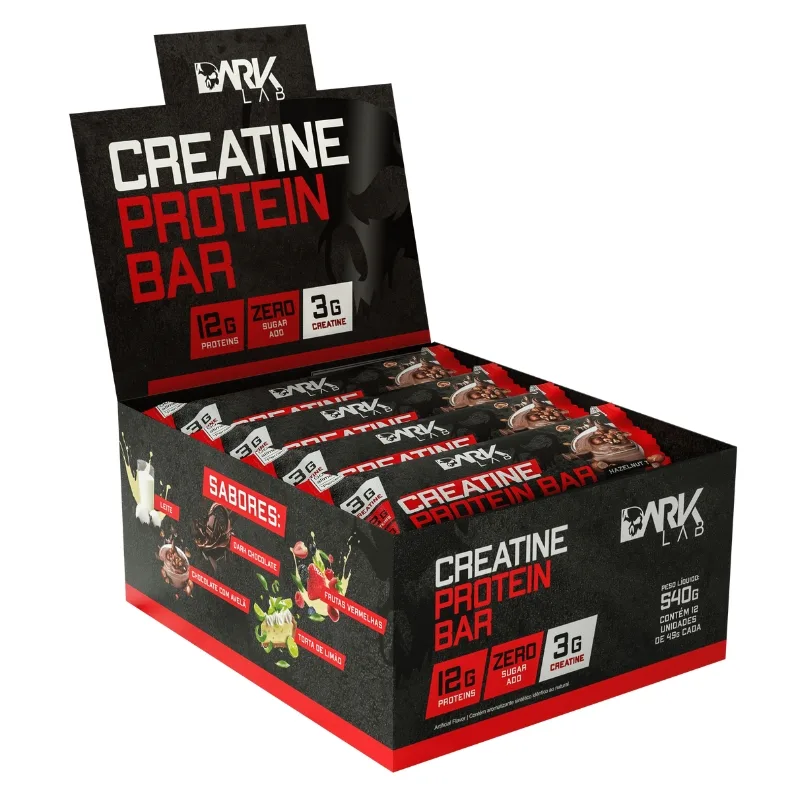 Creatine Protein Bar Caixa com 12 Unidades de 45g - DARK LAB