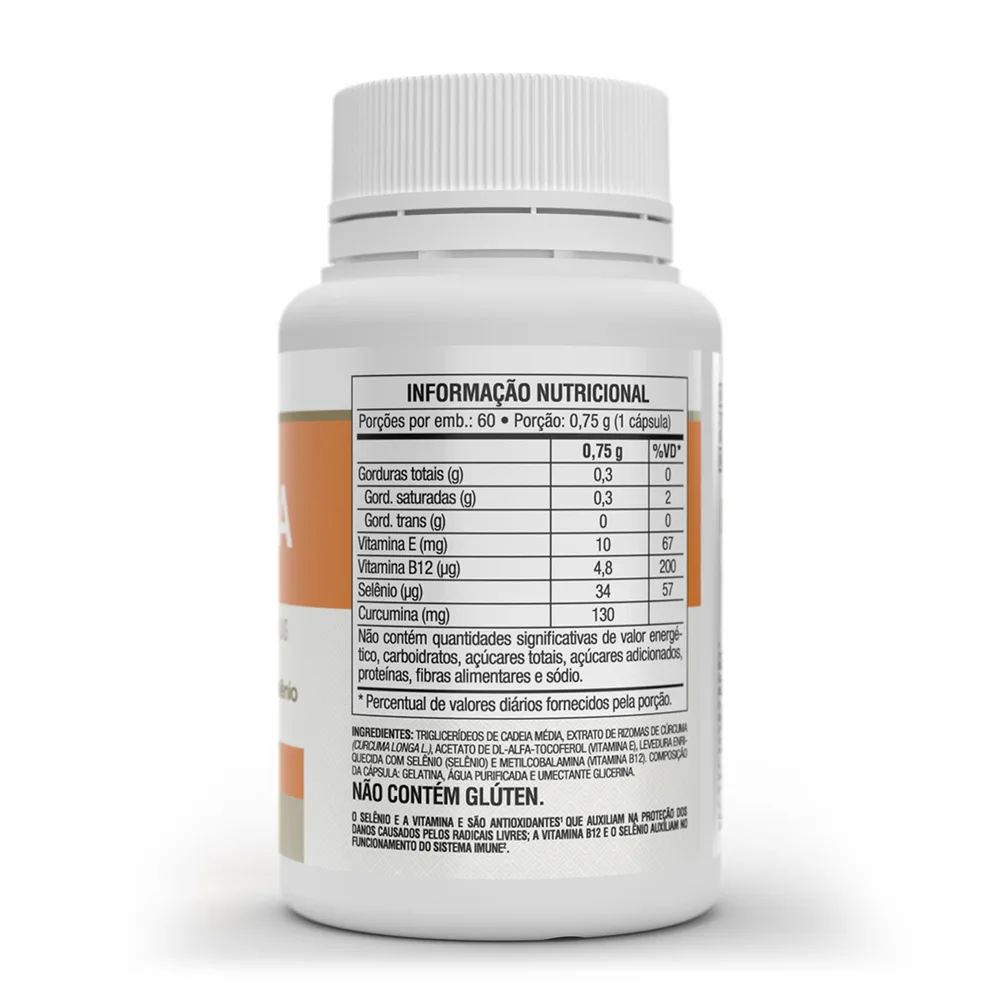 Cúrcuma Plus 500mg 60 Cápsulas - VITAFOR, foto 2