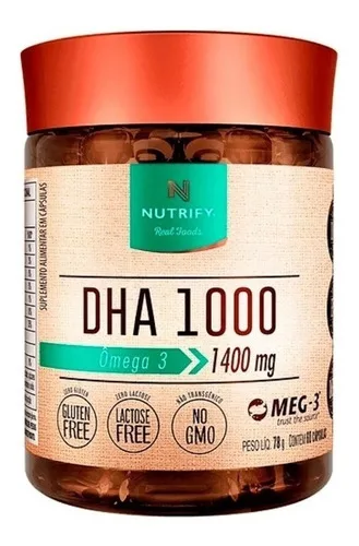 DHA 1000 60 Cápsulas - NUTRIFY