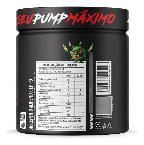 Dilabol Pump Pobreloco Diabo Verde 300g - FTW, foto 2