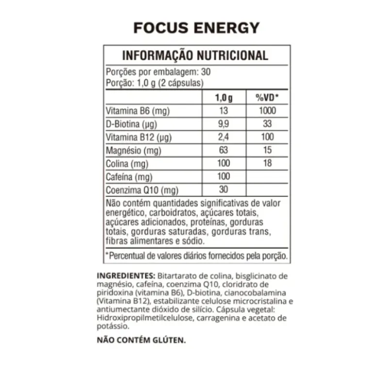 Focus Energy 60 Cápsulas - OCEAN DROP, foto 2