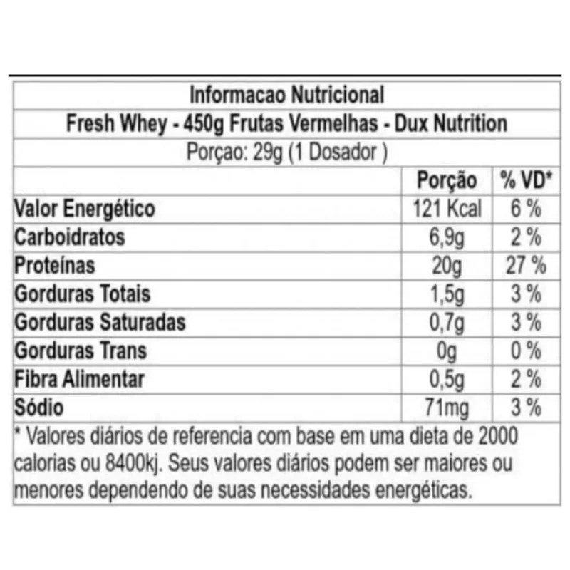 Fresh Whey Protein 450g - DUX NUTRITION, foto 4