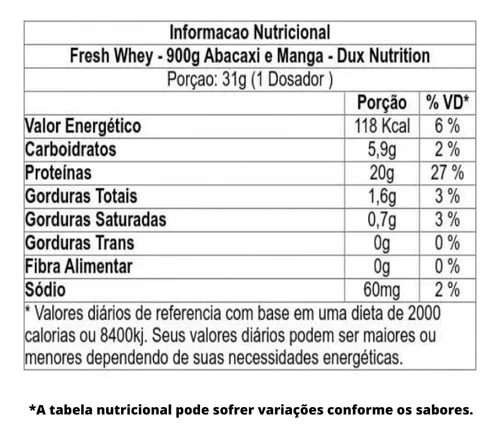 Fresh Whey Protein 900g - DUX NUTRITION, foto 2