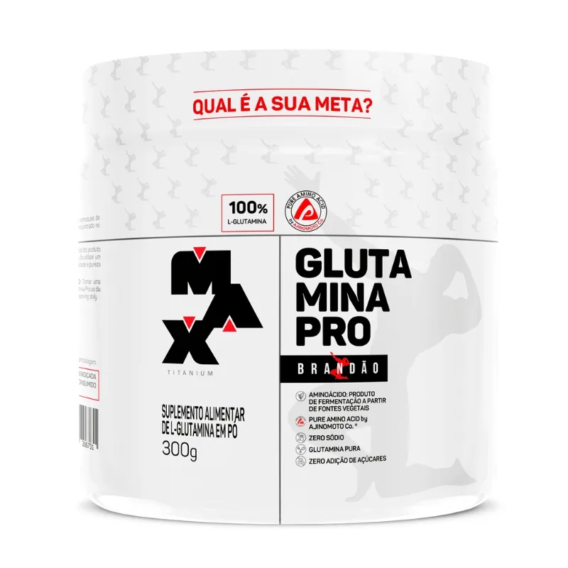 Glutamina Pro Rafael Brandão 300g - MAX TITANIUM
