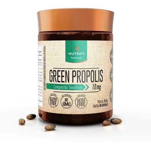 Green Propolis Própolis Verde 60 Cápsulas - NUTRIFY, foto 2