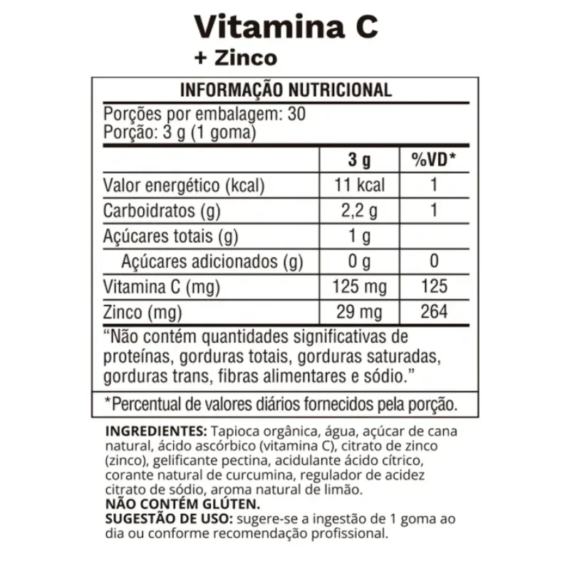 Gummy Vitamina C + Zinco 30 Gomas - OCEAN DROP, foto 2