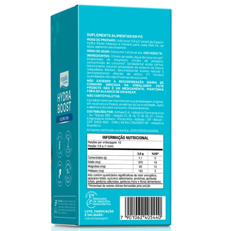 Hydra Boost Caixa com 10 Sachês de 5,6g - EQUALIV, foto 3