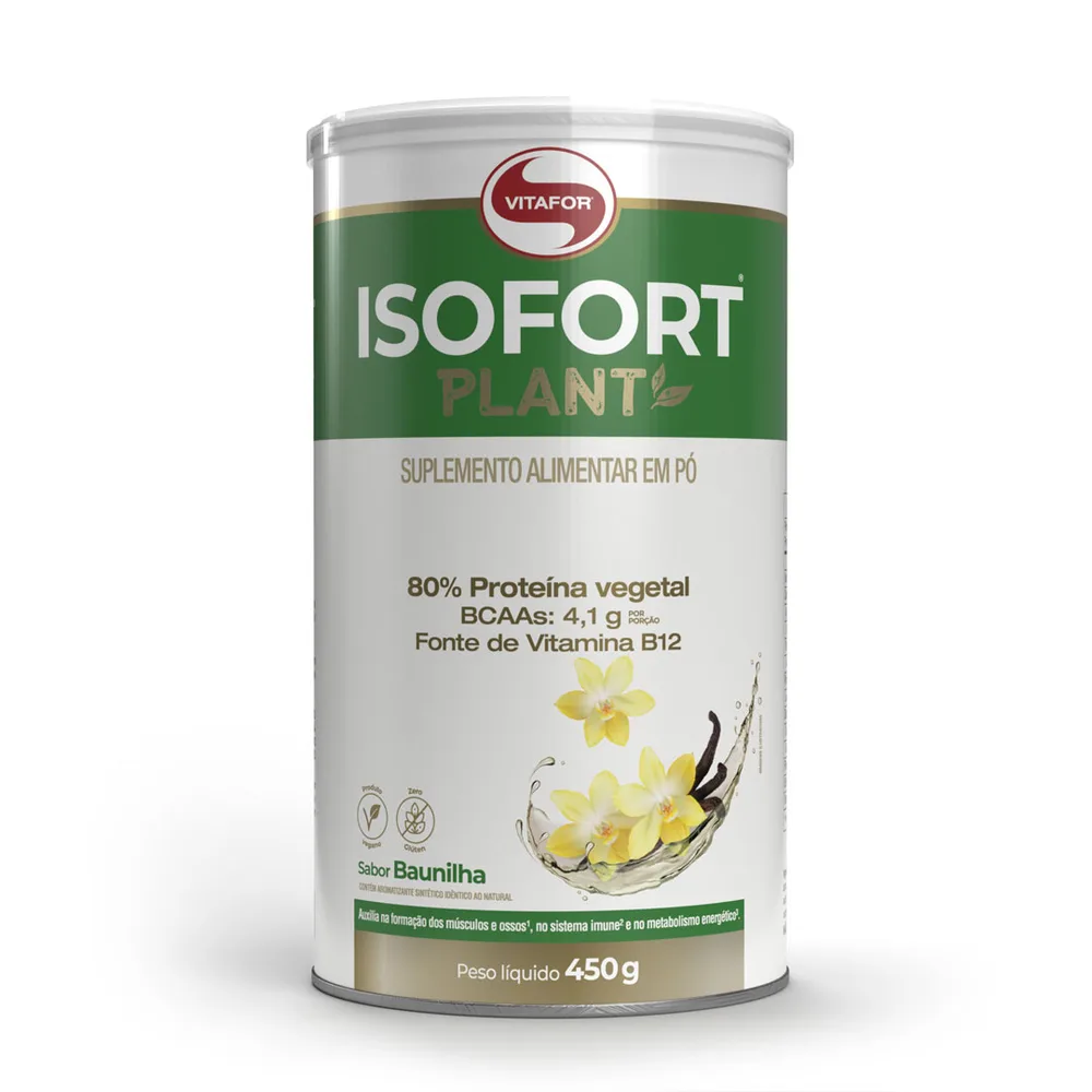 Isofort Plant Proteína Vegana 450g - VITAFOR