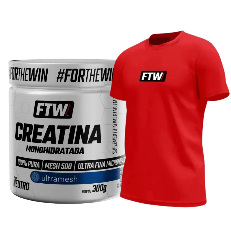 Kit FTW — Creatina Ultramesh 300g + Camiseta · FTW