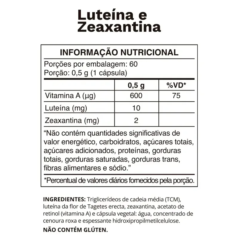 Luteína e Zeaxantina 60 Cápsulas - OCEAN DROP, foto 2