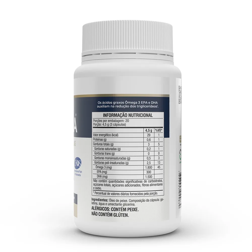 Mega DHA 1500mg + EPA 300mg 60 Cápsulas - VITAFOR, foto 2