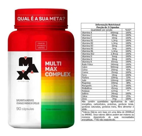 Multimax Complex 90 Cápsulas - MAX TITANIUM, foto 3