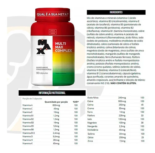 Multimax Complex 90 Cápsulas - MAX TITANIUM, foto 4