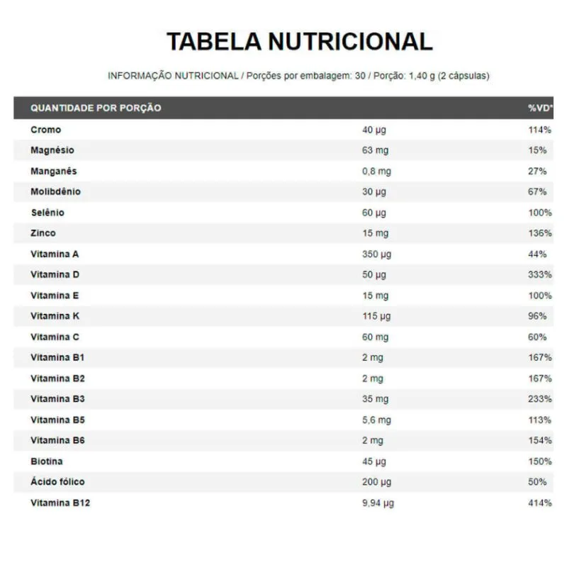Multivitamínico Multi All 60 Cápsulas - NUTRIFY, foto 2
