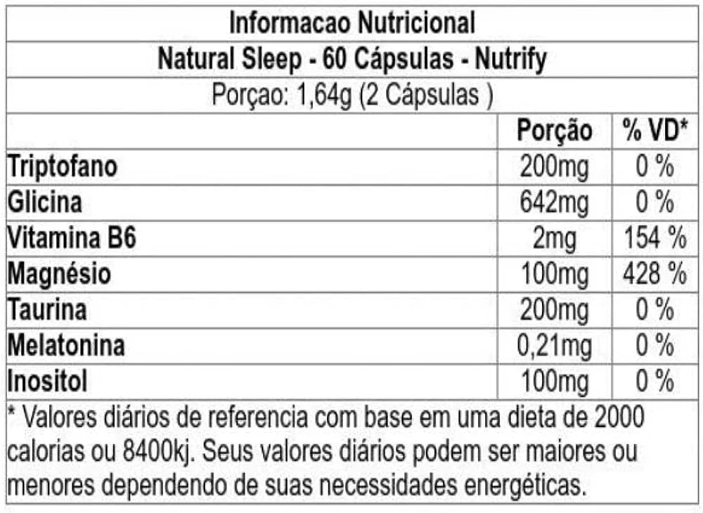 Natural Sleep 60 Cápsulas - NUTRIFY, foto 2