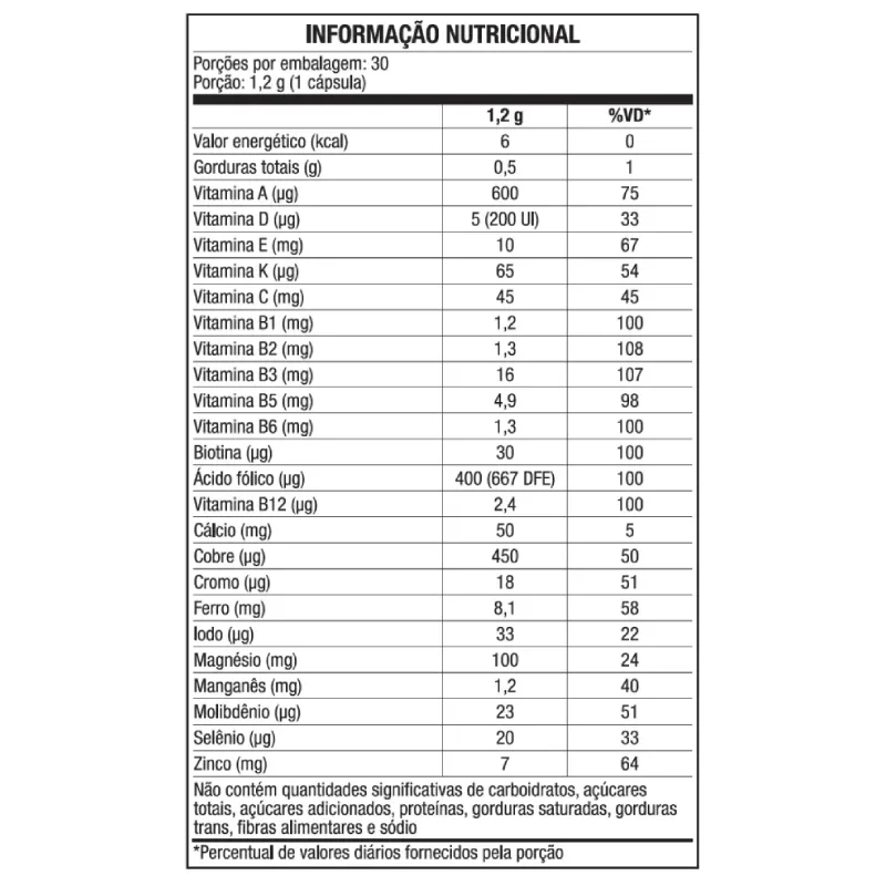 Nutri Imunidade de A a Z 30 Cápsulas - EQUALIV, foto 2