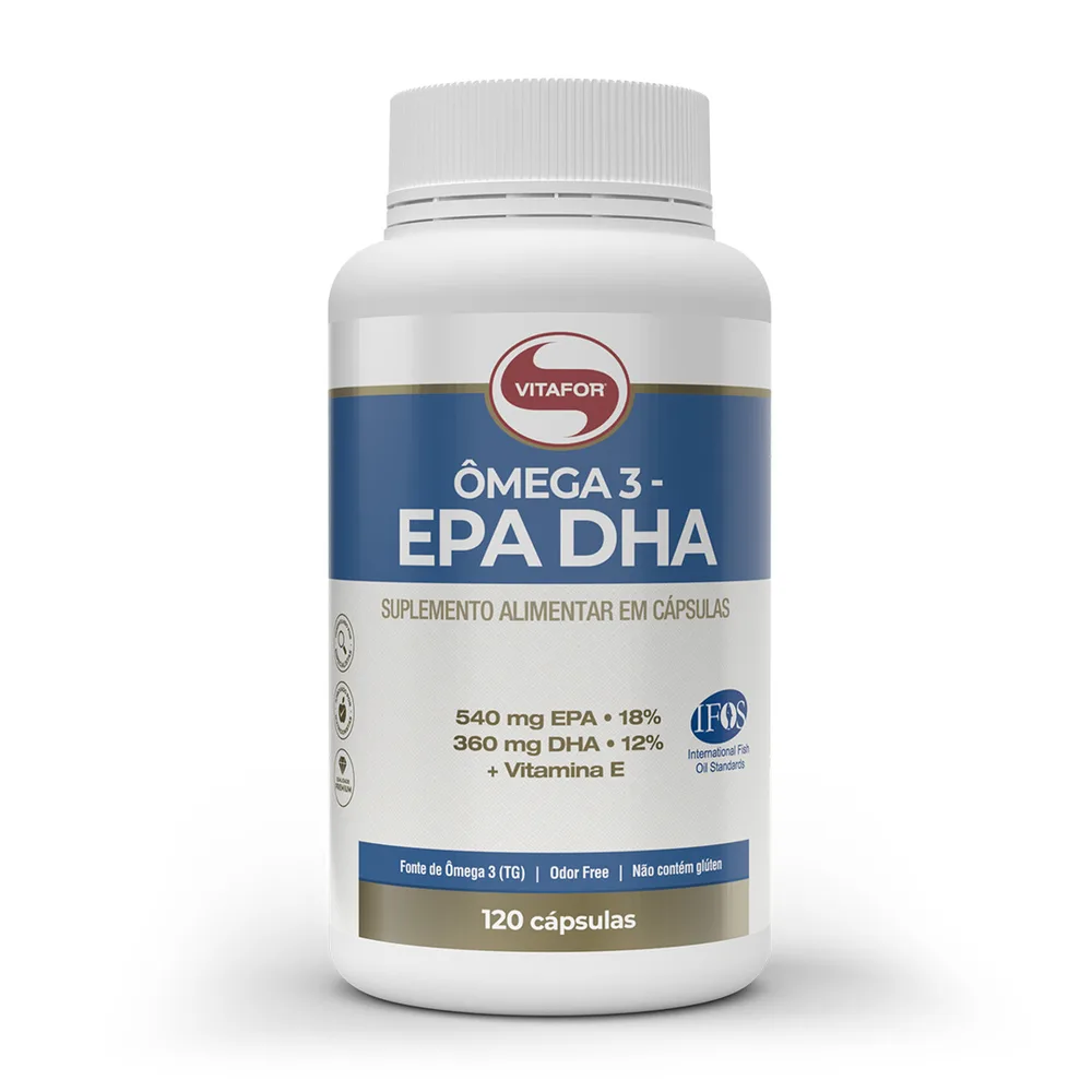 Ômega 3 EPA 540mg + DHA 360mg 120 Cápsulas - VITAFOR
