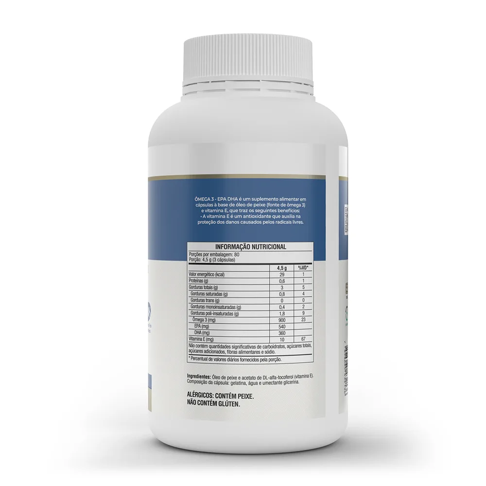Ômega 3 EPA 540mg + DHA 360mg 240 Cápsulas - VITAFOR, foto 2