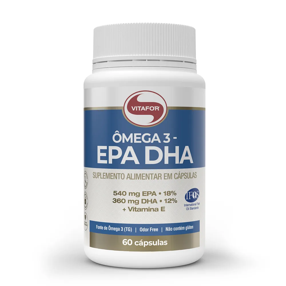 Ômega 3 EPA 540mg + DHA 360mg 60 Cápsulas - VITAFOR