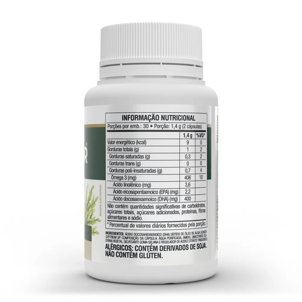 Ômega 3 Omegafor Vegan 60 Cápsulas - VITAFOR, foto 2