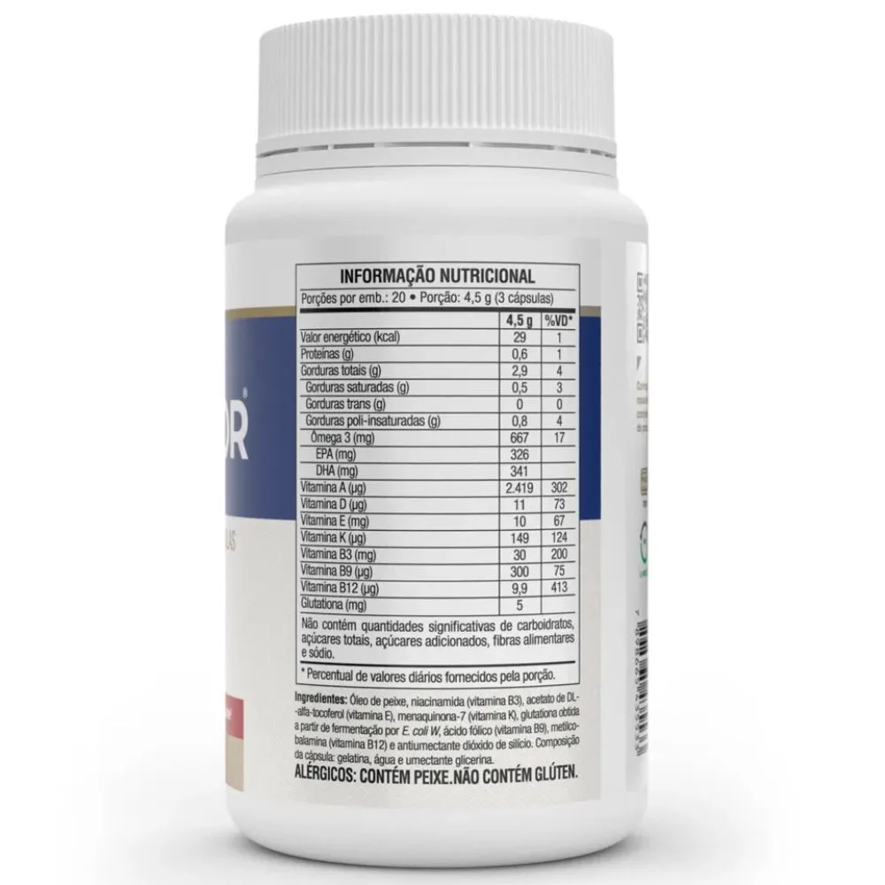Omegafor Vitamins 60 Cápsulas de 1000mg - VITAFOR, foto 2