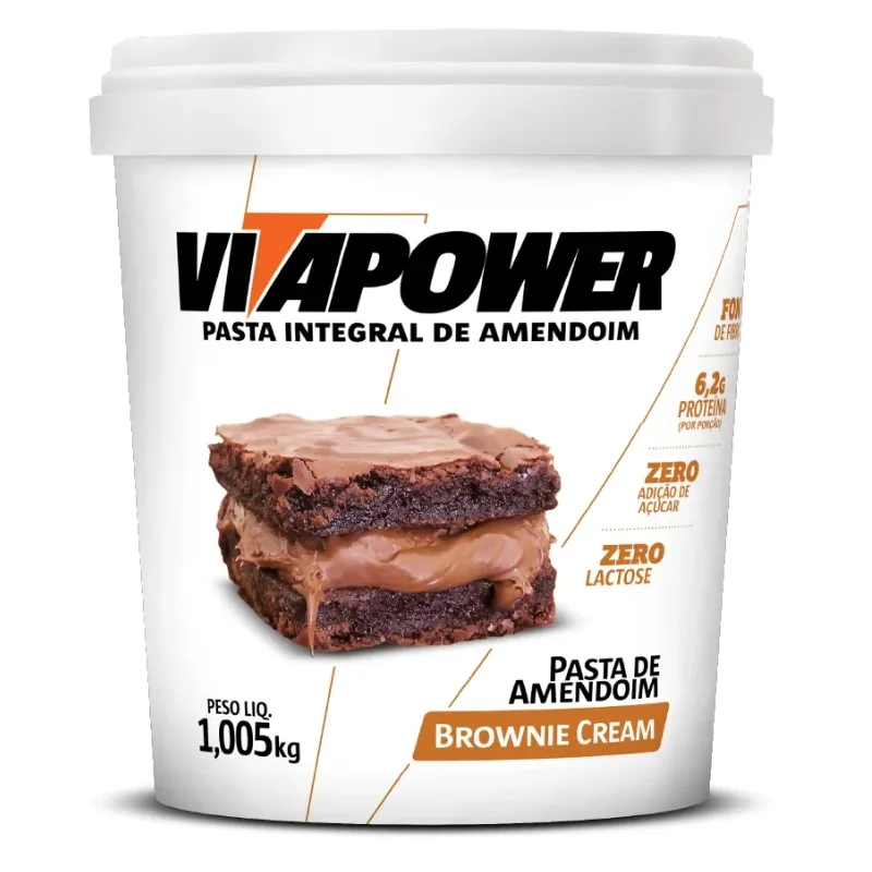 Pasta de Amendoim Integral 1kg - VITAPOWER, foto 2