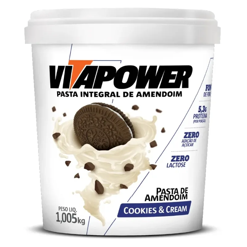 Pasta de Amendoim Integral 1kg - VITAPOWER, foto 3